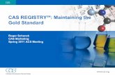 CAS REGISTRY: Maintaining the Gold Standard