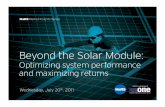 Beyond the Solar Module: Optimizing system performance and maximizing returns - MaRS Market Insights Series