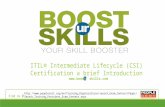 ITIL® Intermediate Lifecycle CSI with BOOSTurSKILLS