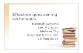 Workshop on Effective questioning techniques