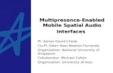 Multipresence-Enabled Mobile Spatial Audio Interfaces