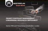 Project Portfolio Management considering Resources - Impossible - Presentation Joerg Leute@GartnerPPM Summit 2013