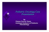 Pediatric oncology case presentation