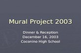 Coconino High School Mural Presentation