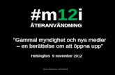 #m12i: Media och information i 9 nov 2012, Helsingfors