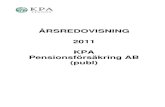 Årsredovisning KPA Pensionförsäkring 2011