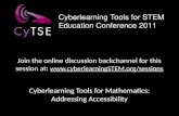 CyTSE 2011 Cyberlearning Tools for Mathematics
