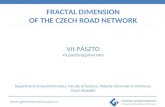 Paszto - Fractal dimension of the Czech road network