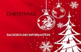 Christmas Background Information from Team 1