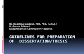 How to prepare a thesis