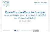 OpenCourseWare Europe: a stronger focus on Open Education and OpenCourseWare in Europe