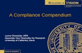 Compliance Compendium - Building a Vision, Research at UC Davis