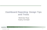 Dashboard reporting in easy