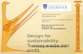 Design for sustainability: turning waste into profit