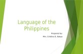 Language of the Philippines ppt