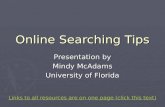 Online Searching Tips