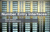 Designing usable number entry interfaces