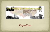 US History Since Reconstruction ~ Week Four Lecture