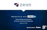 Linkedin for Networking - Future Healthcare Executives 2014