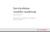 ServiceNow mobile roadmap December 2013