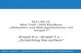 Drupal 6.x, Drupal 7.x -- Scratching the surface