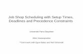 Job Shop Scheduling with Setup Times  Release times and Deadlines