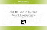 PSI Developments in the EU
