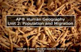AP Human Geography: Unit 2 Powerpoint: Population and Migration (Sample)