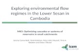Exploring environmental flow regimes in the lower sesan in cambodia