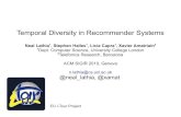 Temporal Diversity in RecSys - SIGIR2010