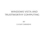 Windows Vista and Trust Worthy Computing