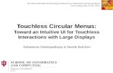 Touchless Circular Menus