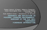 Firehouse introduction: Awareness and Reflection in Personal Learning Environments