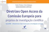 Webinar: Diretrizes Open Access da Comissão Europeia para projetos de investigação científica