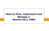 PC 2012 PMO plan