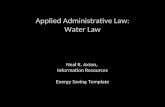 Applied Administrative Law: Water Law