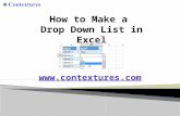 How to Make a Drop Down List in Excel