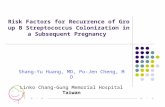 Risk Factors For Recurrence Of Gbs In A Subsequent Pregnancy