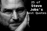 Steve jobs inspirational quotes/citations