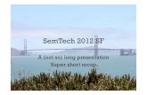 Super short recap of SemTech 2012