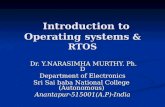 Introduction to Operating systems & RTOS