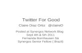 Twitter for Good - The Book and Webinar
