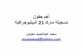 أهم حقول تسجيلة مارك 21 الببليوجرافية / إعداد محمد عبدالحميد معوض