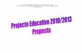 Proposta de projecto educativo  2010 13 aprovada pelo cp