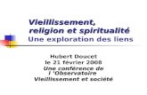 Vieillissement, Religion Et Spiritualité 2008