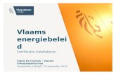 Vlaams energiebeleid certificatie installateurs