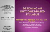 Norsu penaso  outcomes based syllabus design