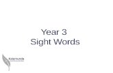 Year three sight words