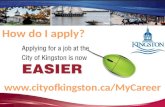 The City of Kingston - Customized Job Search Approach