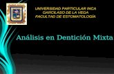 Ortodoncia analsiis de denticion mixta